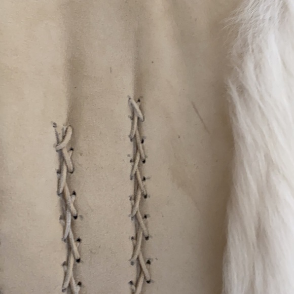 Alexander McQueen collectors fitted shearling, criss cross stitch Circa 2005 - Picture 13 of 16